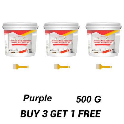 Odorless Mold-Resistant Interior Wall Paint Kit