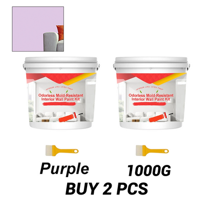 Odorless Mold-Resistant Interior Wall Paint Kit
