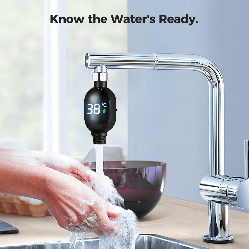 🌡️ Shower Thermometer - Instant Digital Display, Waterproof & Easy Install for Safe Bathing 👶📦