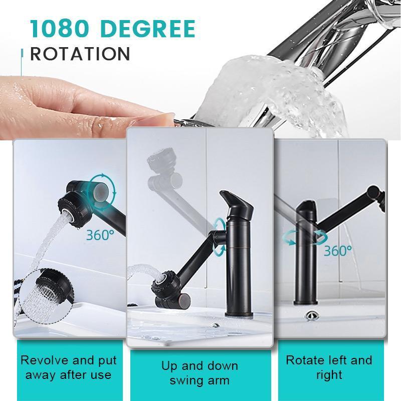 PVZXR®🔥Single Hole Hot And Cold Water Faucet Universal Swivel Basin Faucet