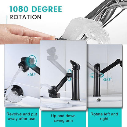 PVZXR®🔥Single Hole Hot And Cold Water Faucet Universal Swivel Basin Faucet