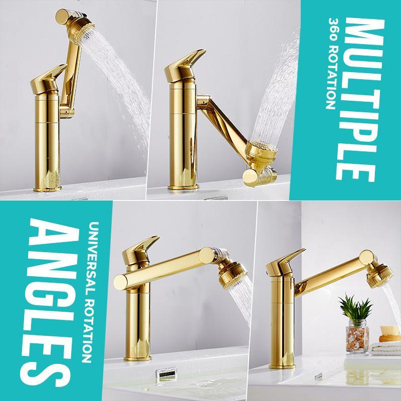 PVZXR®🔥Single Hole Hot And Cold Water Faucet Universal Swivel Basin Faucet