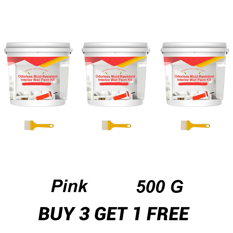 Odorless Mold-Resistant Interior Wall Paint Kit