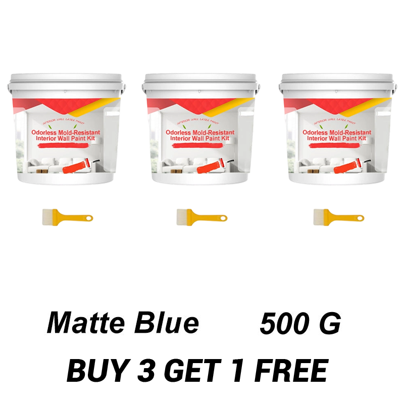 Odorless Mold-Resistant Interior Wall Paint Kit