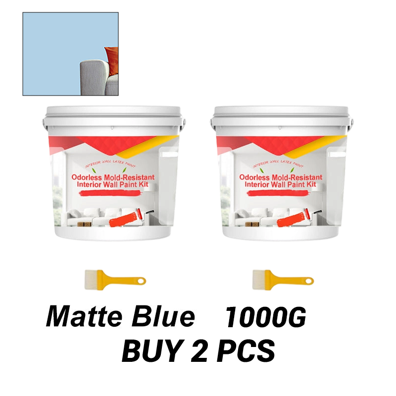 Odorless Mold-Resistant Interior Wall Paint Kit