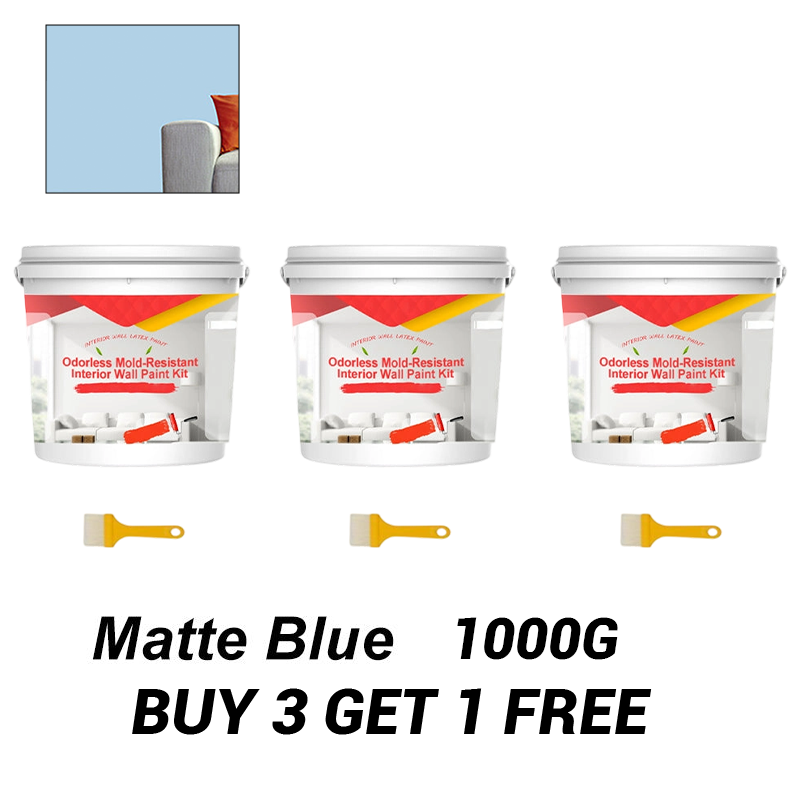 Odorless Mold-Resistant Interior Wall Paint Kit