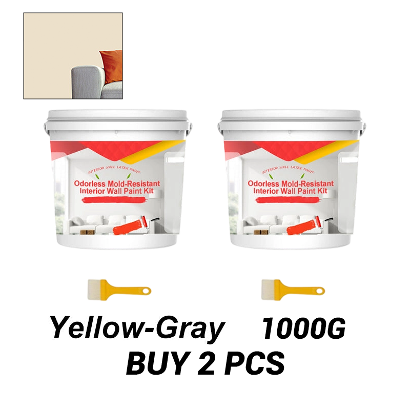 Odorless Mold-Resistant Interior Wall Paint Kit