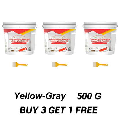 Odorless Mold-Resistant Interior Wall Paint Kit