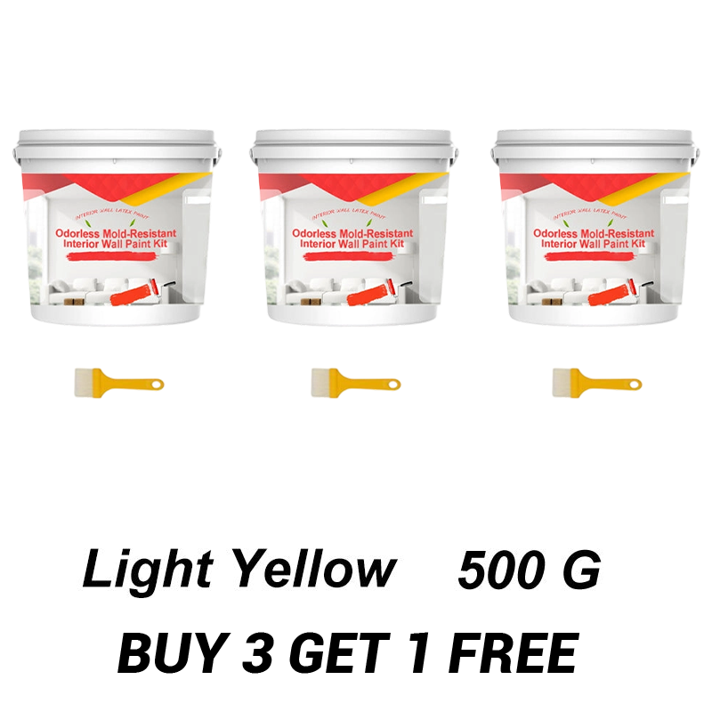 Odorless Mold-Resistant Interior Wall Paint Kit