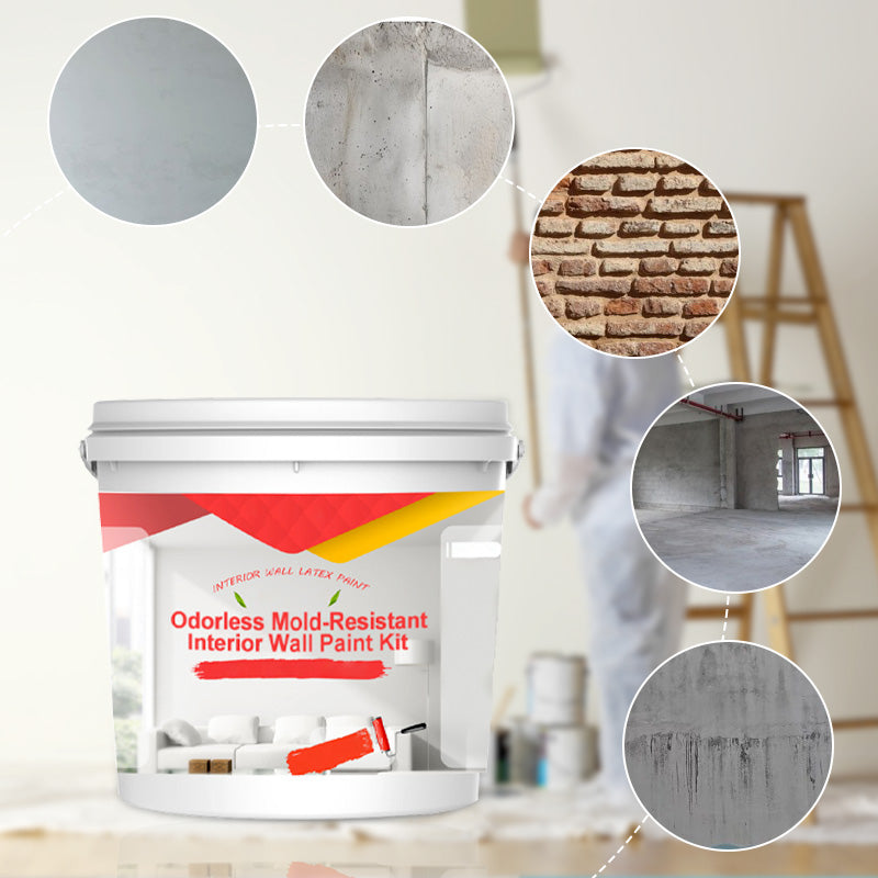 Odorless Mold-Resistant Interior Wall Paint Kit