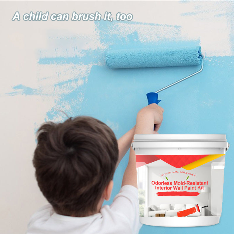 Odorless Mold-Resistant Interior Wall Paint Kit