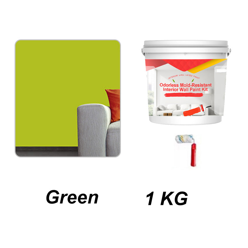 Odorless Mold-Resistant Interior Wall Paint Kit