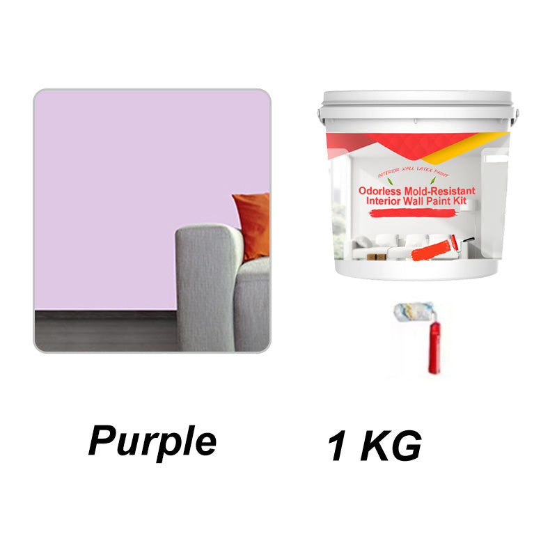 Odorless Mold-Resistant Interior Wall Paint Kit
