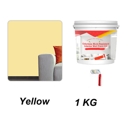Odorless Mold-Resistant Interior Wall Paint Kit