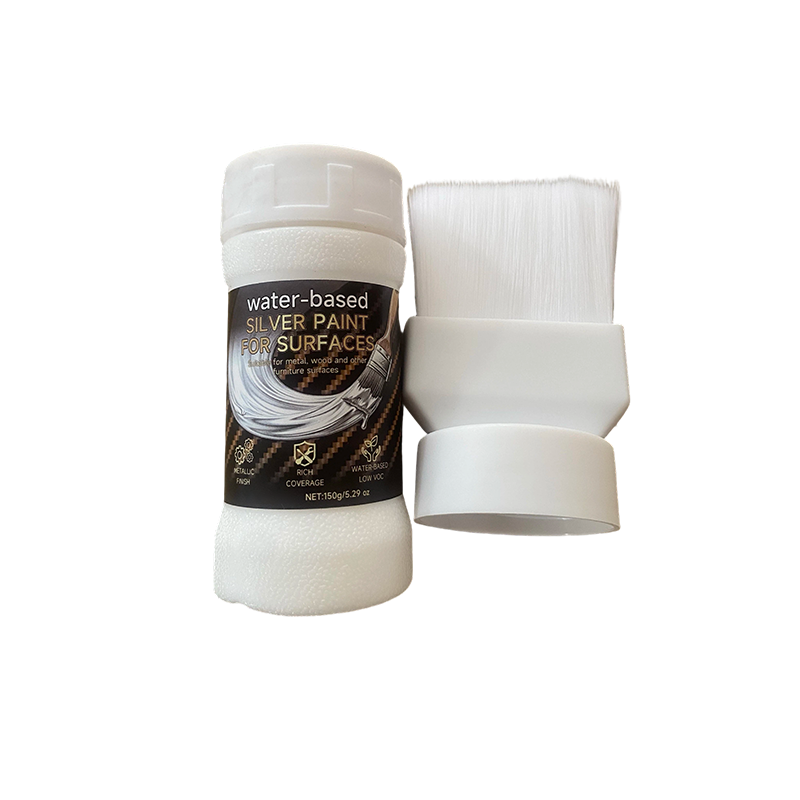 🎨✨ Water-based Silver Paint – Eco-friendly, quick-drying, with a shiny silver finish – Pay on delivery 🖌️✅